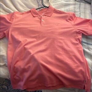 Men's Pink Tommy Bahama  Polo Shirt